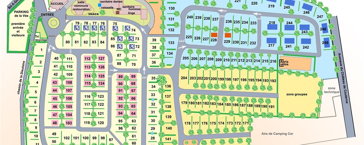 Campsite's map